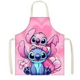 thumbnail image 1 of Stitch Chef Aprons Adjustable, BBQ Waterproof & Oil-Proof Aprons  Cute Gifts  75x65cm, 1 of 3