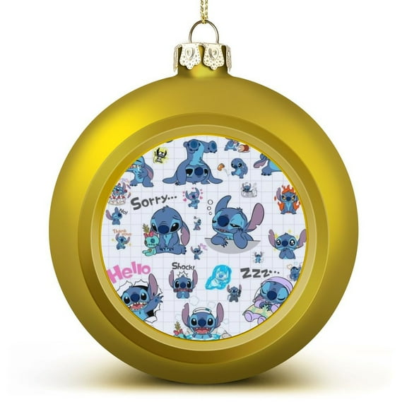 Stitch Christmas Balls Xmas Decor Ball Festival Party Decoration Tree Hangings