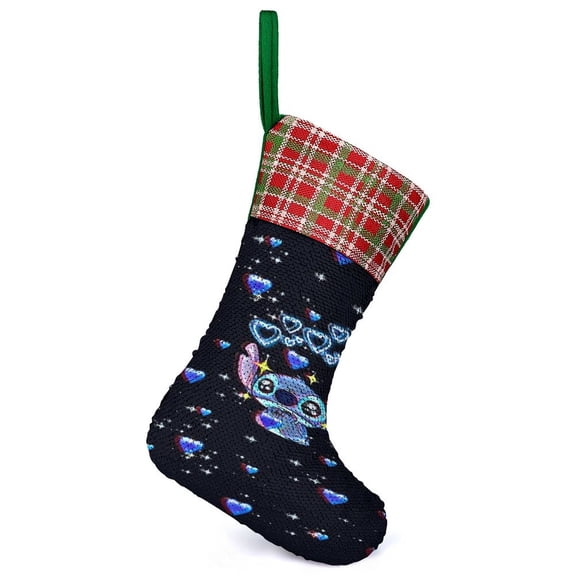 Stitch Christmas Stocking Santa Claus Stockings Xmax Gift Socks Christmas Tree Decoration Party Ornaments Hangings