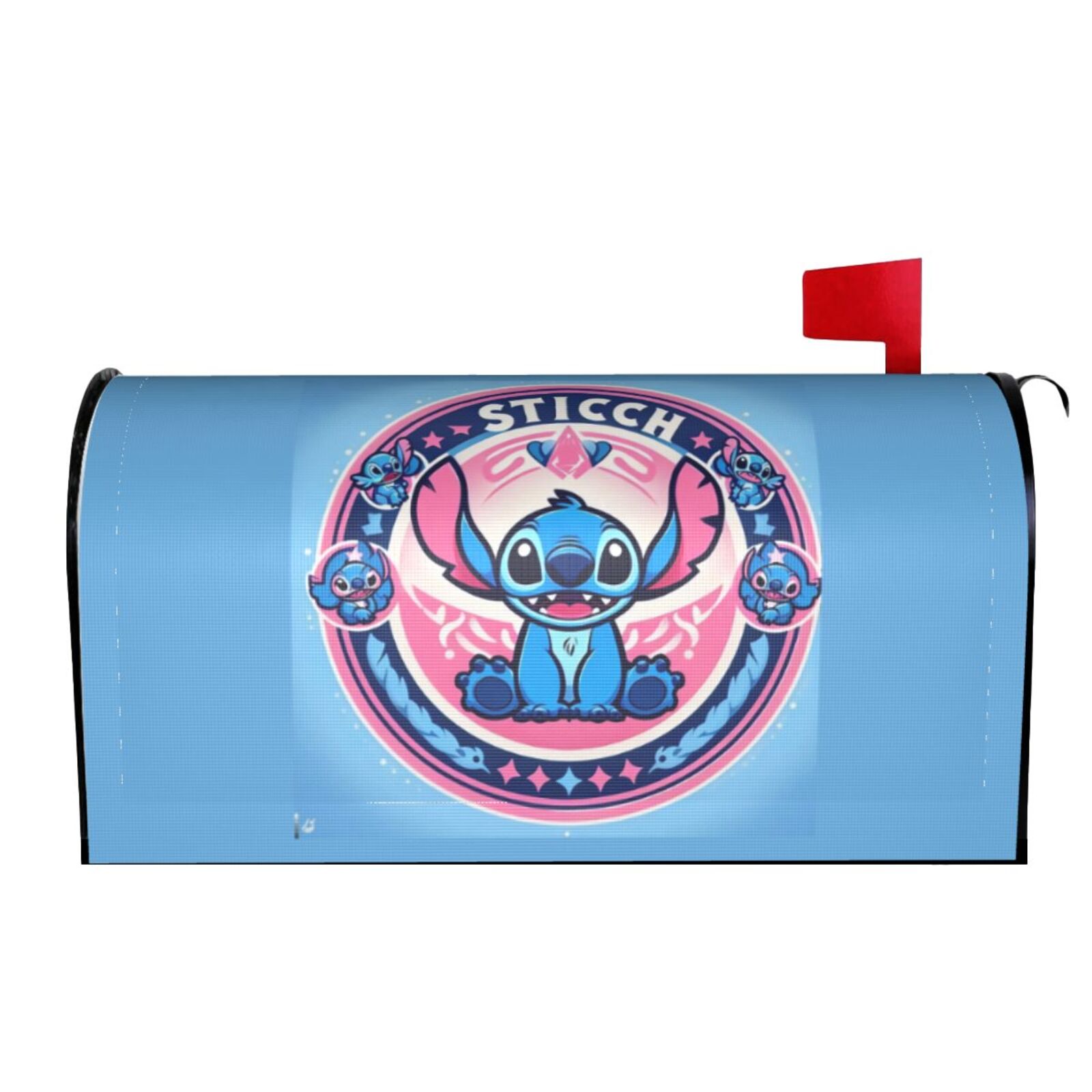 Stitch Coffee23 Cartoon Character Mailbox Cover Magnetic Standard Size ...