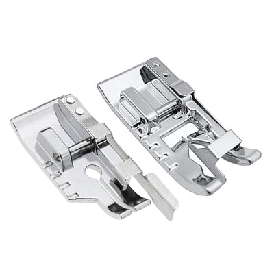 Stitch in Ditch Foot and 1/4''(Quarter Inch) Quilting Patchwork Presser Foot with Edge Guide for All Low Shank Snap-On Singer, Brother, Babylock, Euro-Pro, Janome Sewing Machines