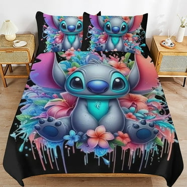 Stitch Duvet Cover Set Soft Bedding Set 3PCS Quilt Covers Luxury Bedspreads Pillowcase Sets 86"x70"