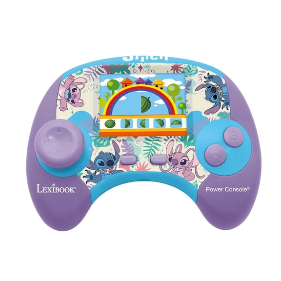 Lexibook Disney Stitch, Power Console, Educational Bilingual Game Console with 100 Activities, English/Spanish