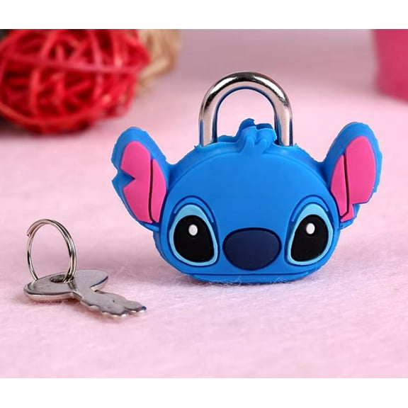Stitch Face Mini Lock Padlocks, Stationery Locker Lock, Diary Lock, Journal Lock