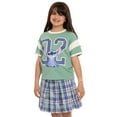 thumbnail image 1 of Stitch Girl's Plaid Skirt with All Over Print, Sizes 4-16, 1 of 12