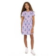 thumbnail image 1 of Stitch Girls Print Skater Dress with Short Sleeves, Sizes 4-12, 1 of 8