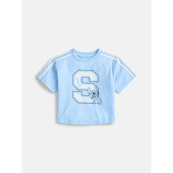 Stitch Girls Active Graphic Jersey with Short Sleeves, Sizes 4-12