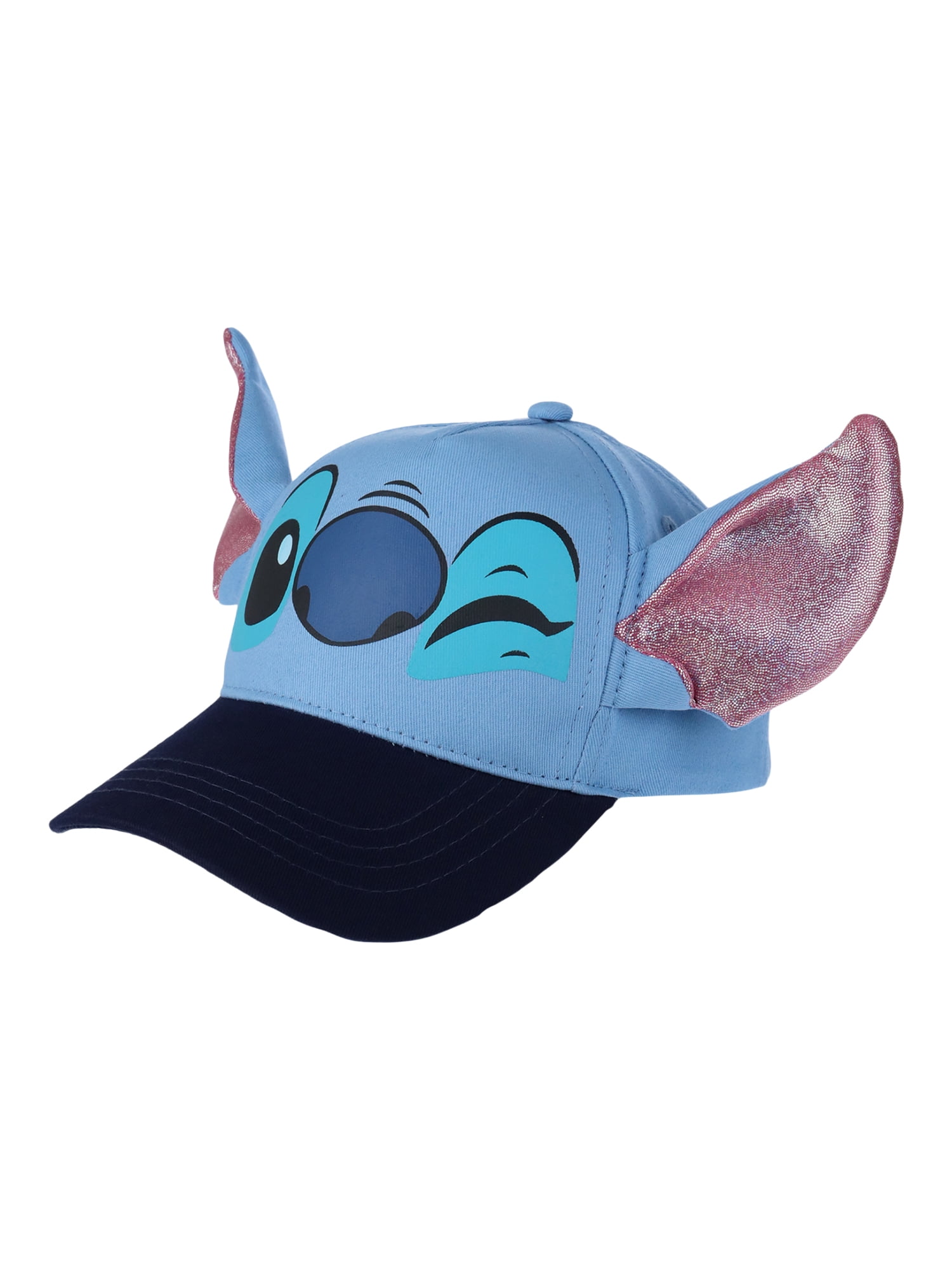 Stitch Girls Character Hat with 3D Ears, Blue, One Size Fits Most