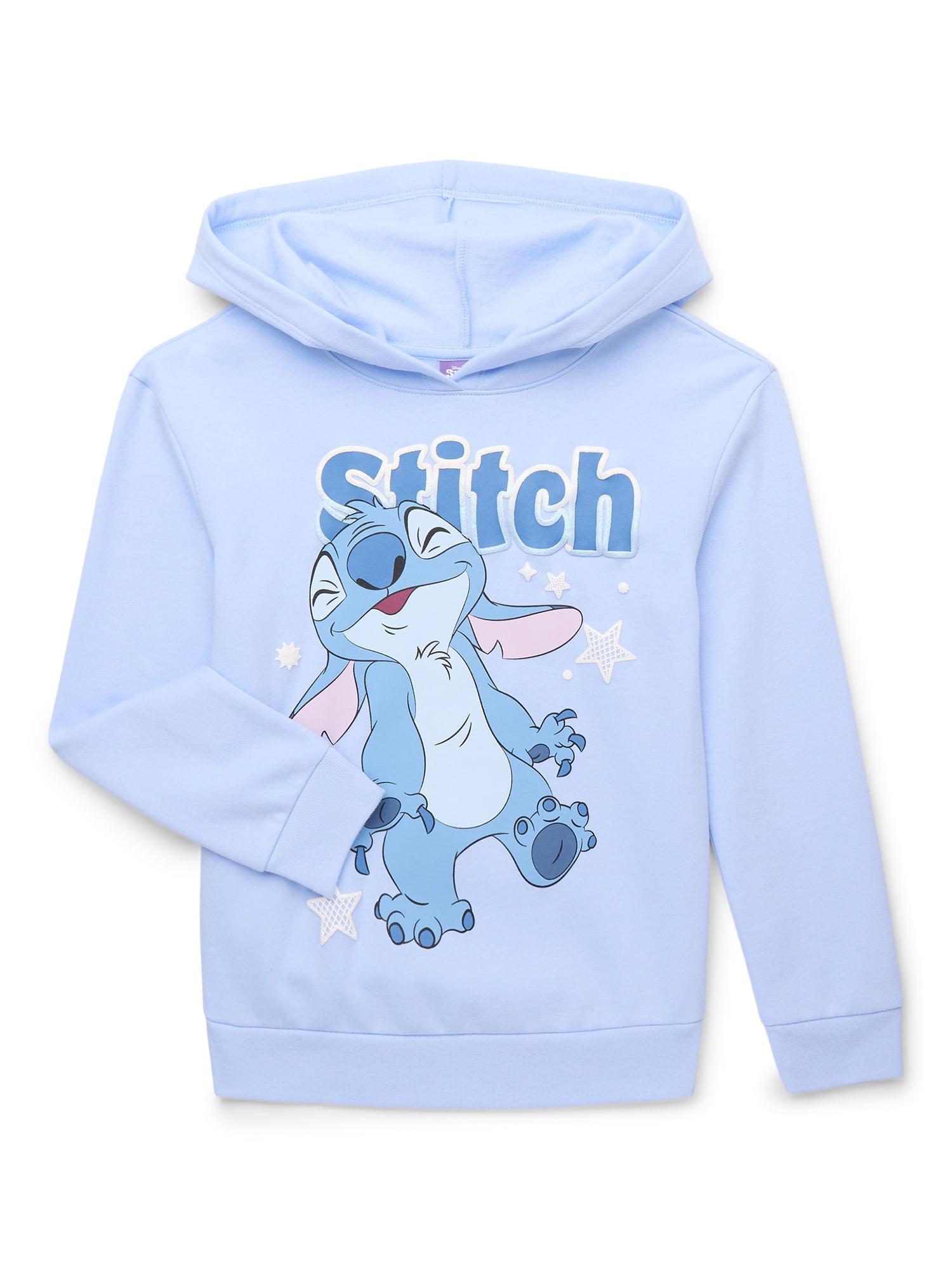Hooded Sweatshirt for Girls Stitch Light Blue