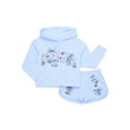 thumbnail image 1 of Disney Lilo and Stitch Girls Graphic Hoodie and Shorts Set, 2-Piece, Sizes 4-16, 1 of 3