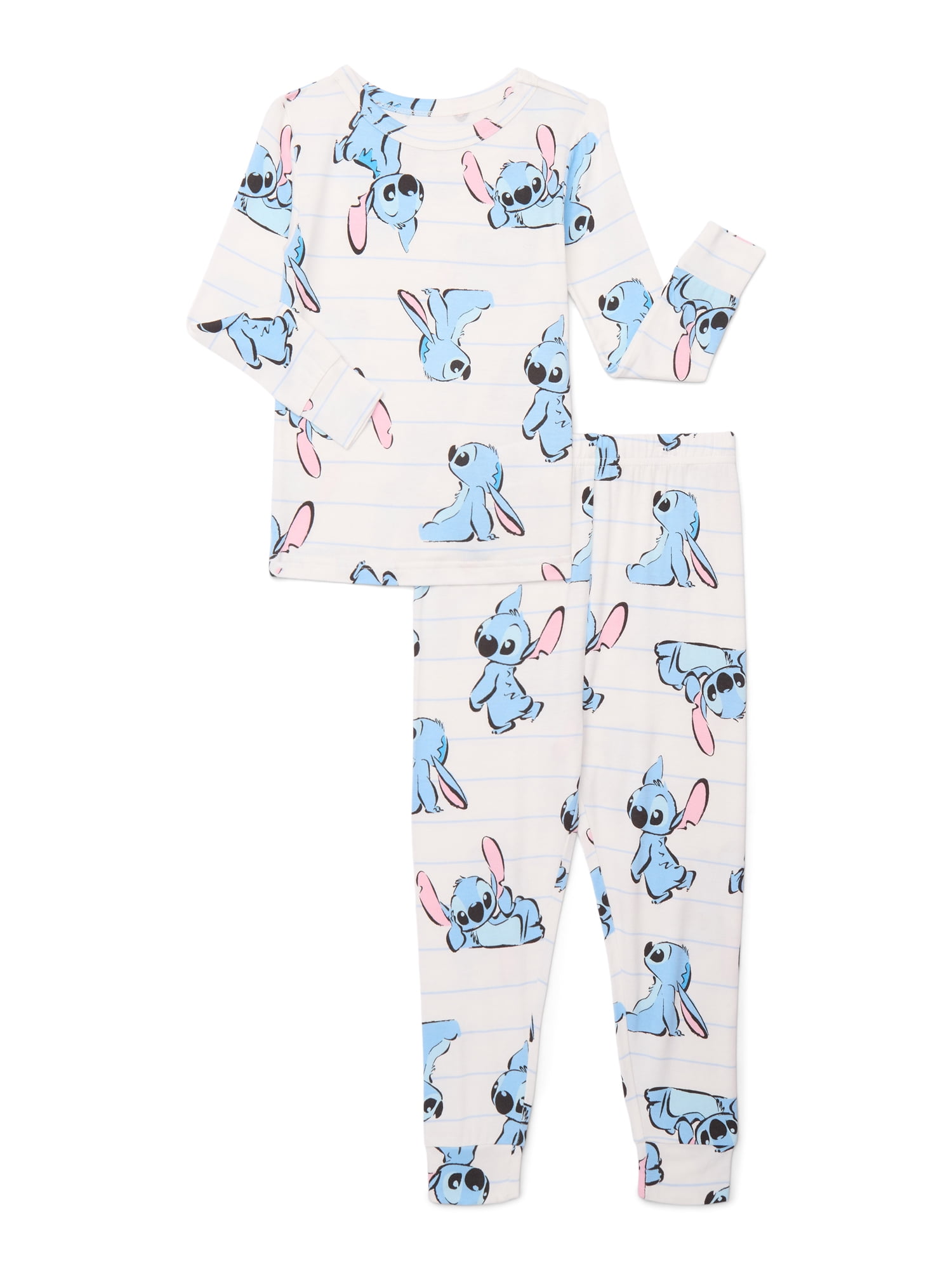 Stitch Girls Top and Pants Pajama Set, 2-Piece, Sizes 4-10