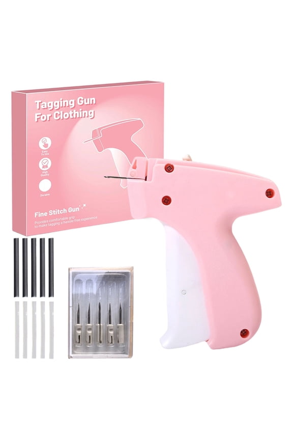 Stitch Gun for Clothes Stitchy Tagging Gun for Clothing Stitchy Quick Clothing Fixer,Stitch Gun Quick Clothing Fixer Sewing Kit,Handheld Cloth Sewing Stitch Clothing Fixer(5Needle+1000Fasteners/1Set)