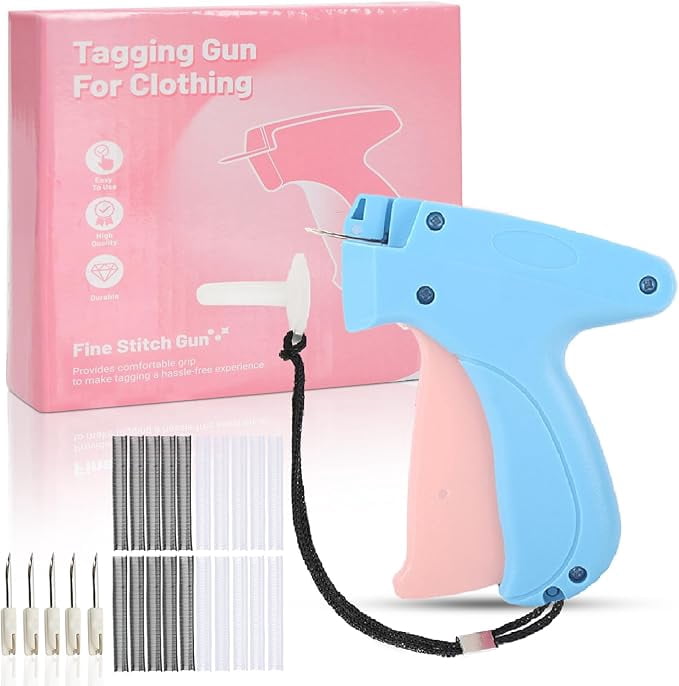 Stitch Gun for Clothes - Handheld Micro Stitch Sewing Gun Quick Clothing Dress Quilting Fixer Hemming Tool,Blue