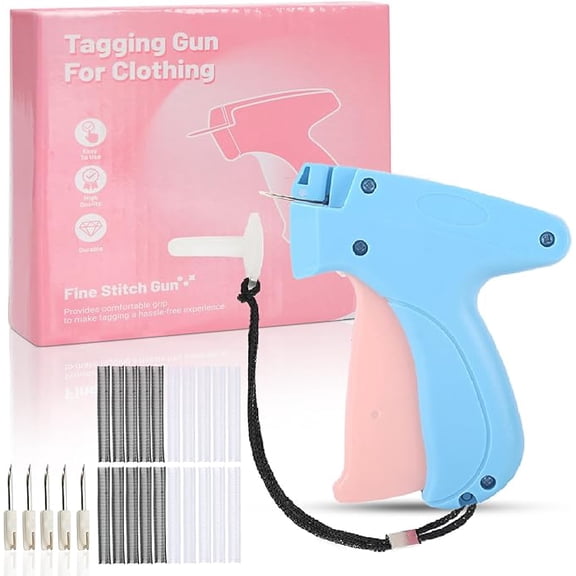 Stitch Gun for Clothes - Handheld Micro Stitch Sewing Gun Quick Clothing Dress Quilting Fixer Hemming Tool,Blue