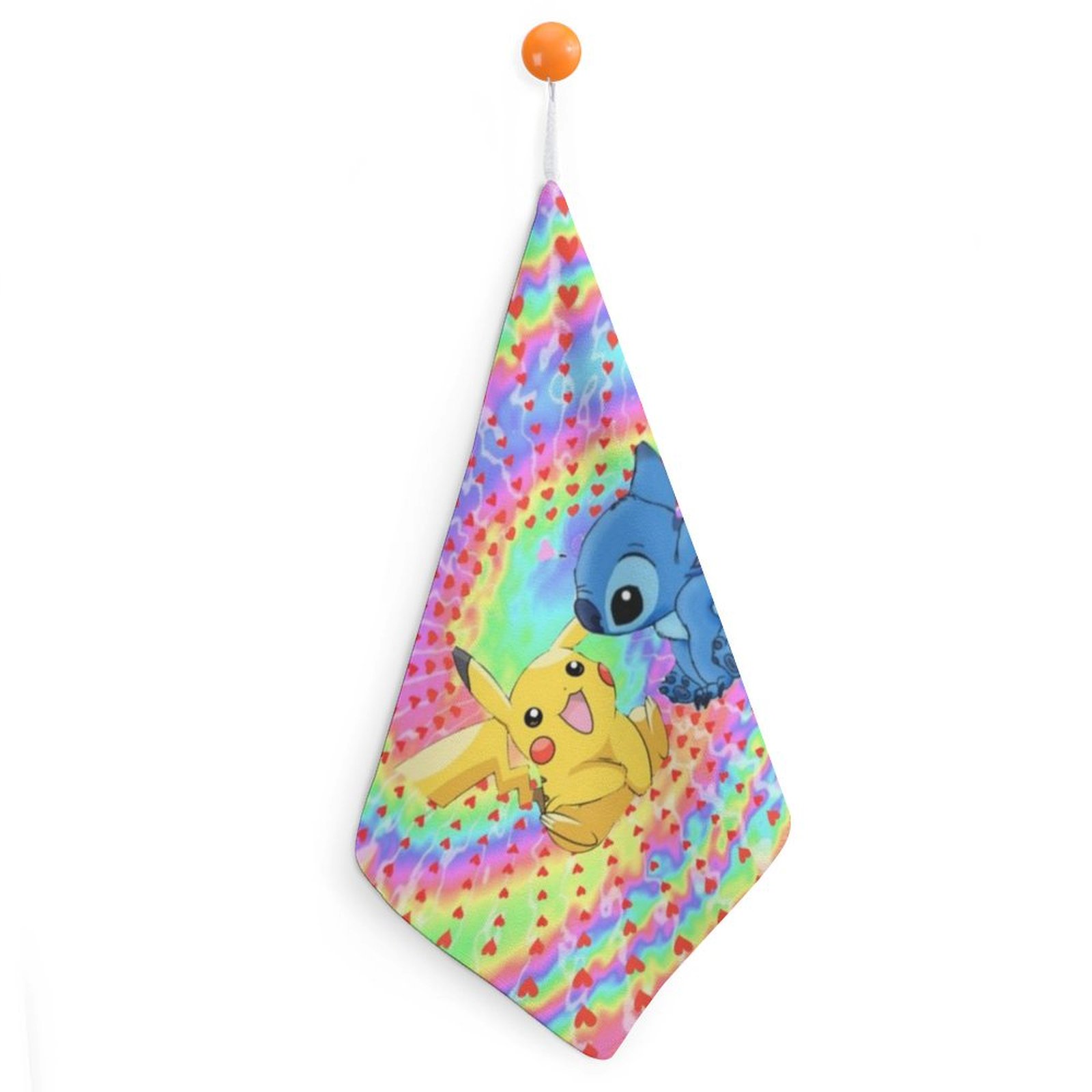 Stitch Hand Towels for Bathroom, Cotton Face Towels Soft Absorbent for