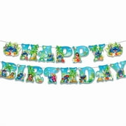 Stitch Happy Birthday Banner Party Decoration Bunting for Women Men Girl Boy Celebration Party Backdrops