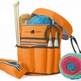 thumbnail image 1 of Stitch Happy Orange Knitting Bag, 7 Compartments, 7 Pockets, 1 of 8