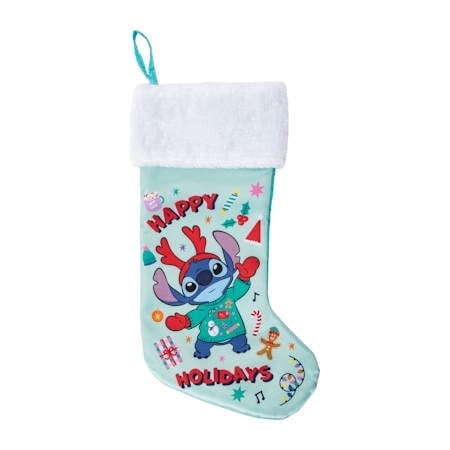 Disney Stitch Happy Holidays Christmas Stocking
