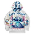 thumbnail image 1 of Stitch Hoodie with Pocket Cartoon Anime for Boys Girls Teens Gift, 1 of 6