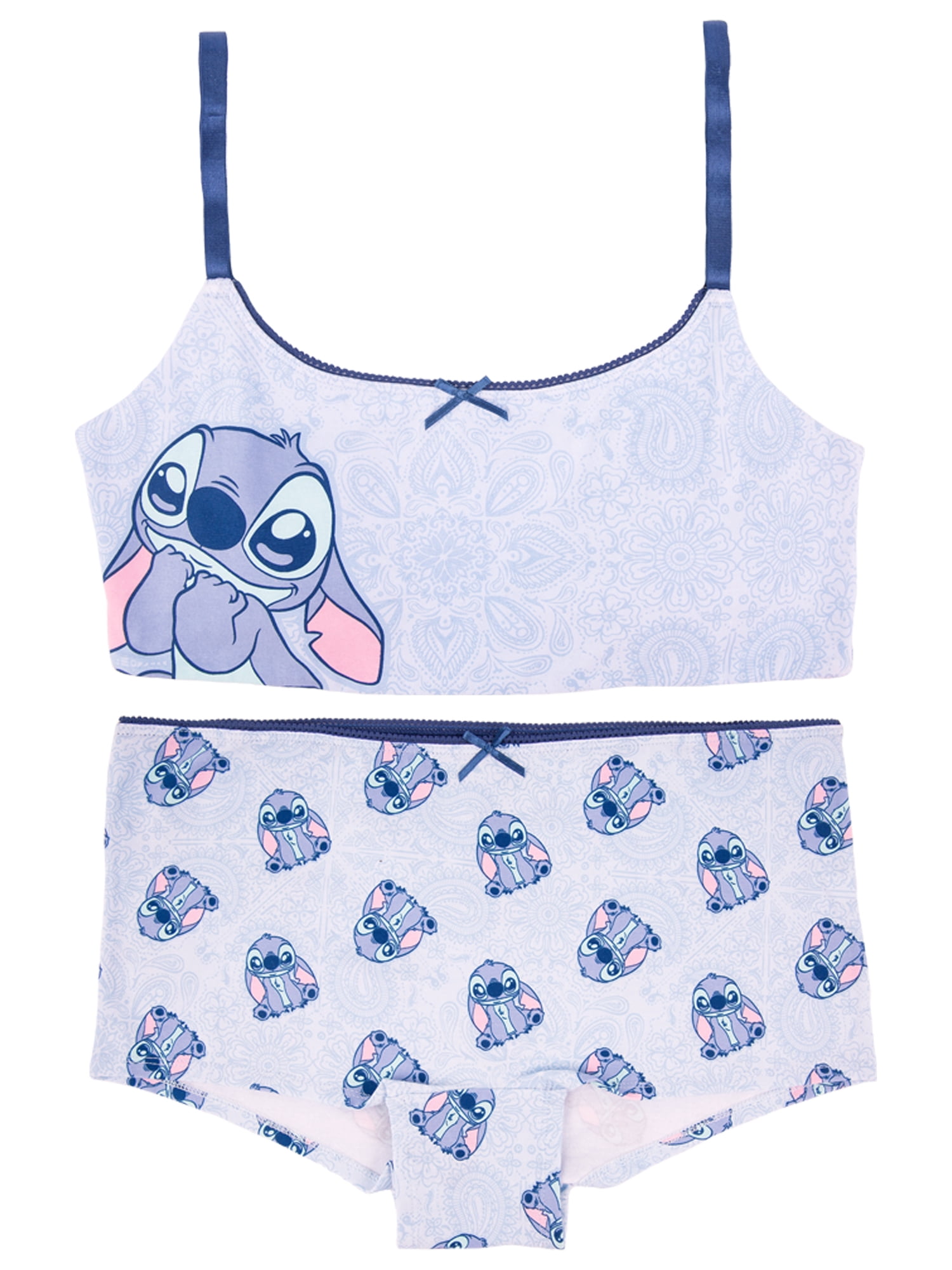 Stitch Junior's 2-Piece Bralette and Boyshort Set, Size Small to Extra Large