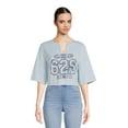 thumbnail image 1 of Stitch Juniors' Cropped Graphic T-shirt with Short Sleeves, Sizes XS-3XL (Juniors), 1 of 5