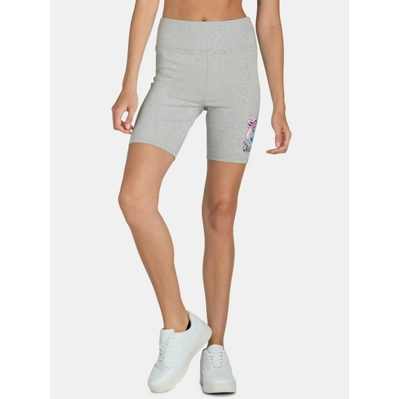 Stitch Juniors Graphic Print Bike Shorts, Sizes XS-XXXL
