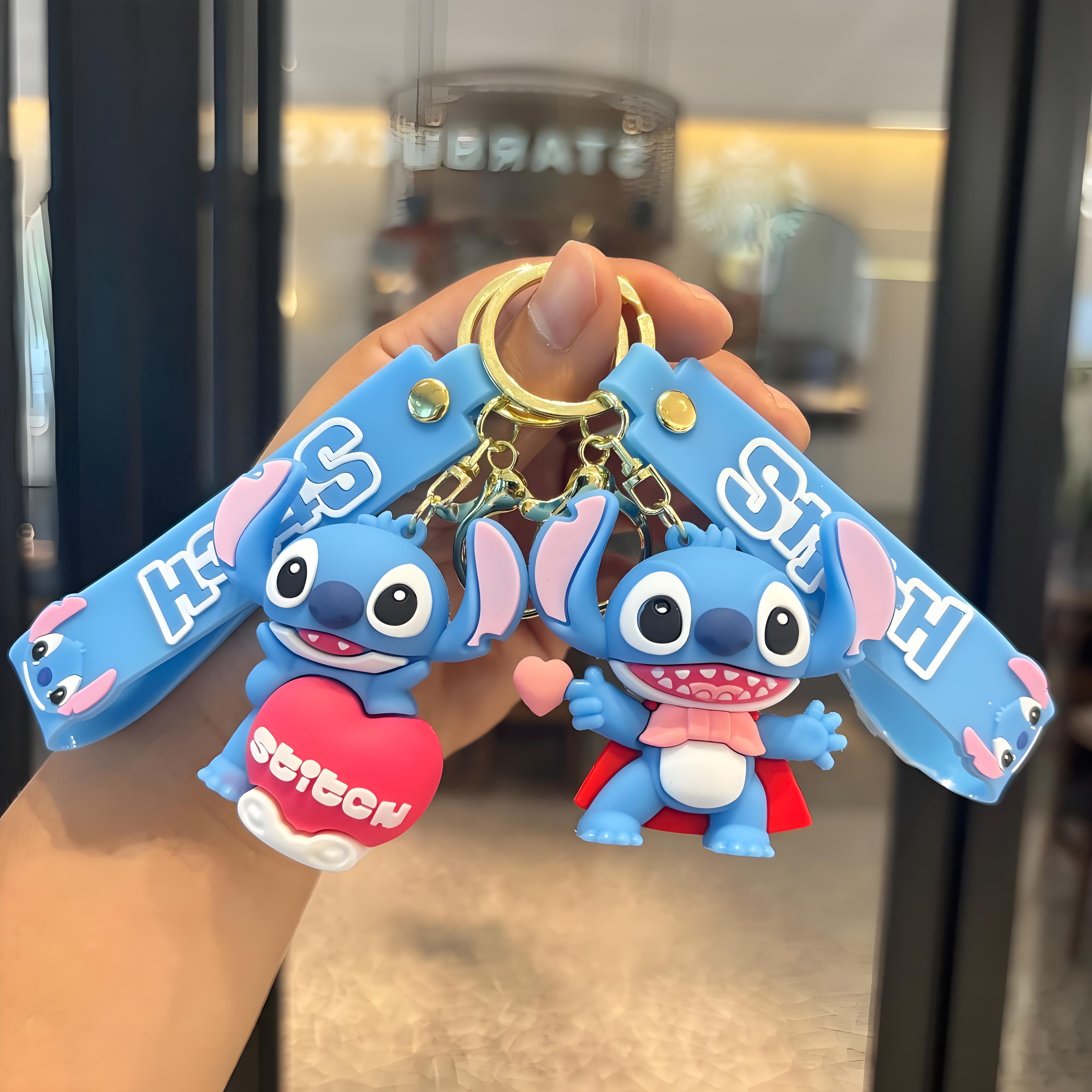 Stitch Keychain Cartoon Key Chains for Kids Girls Boys Couple Keychain ...