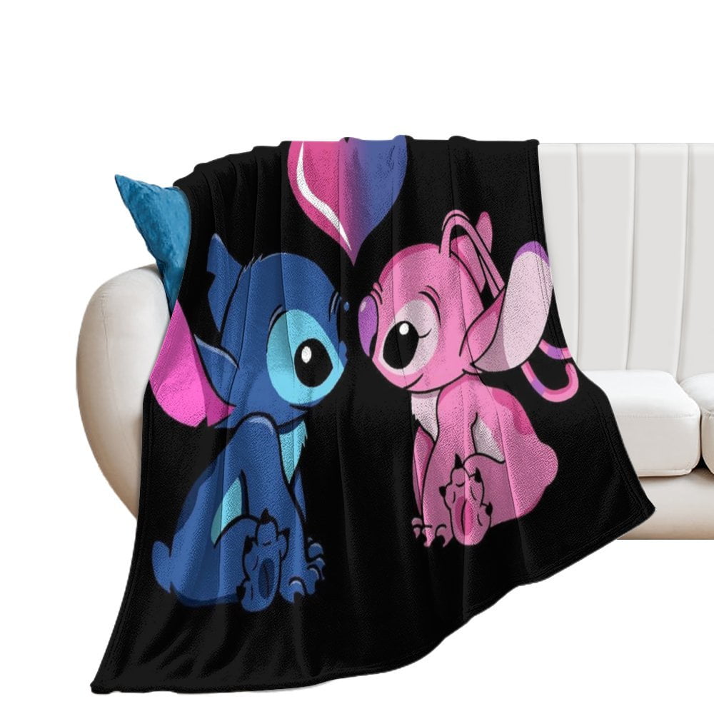Stitch Kids Adults Fleece Blanket All Season Fuzzy Soft Throw Blankets