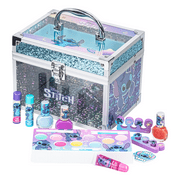 Stitch Kids Makeup Kit Train Case Beauty Set, Washable Play Makeup Set for Kids’ Party Favors