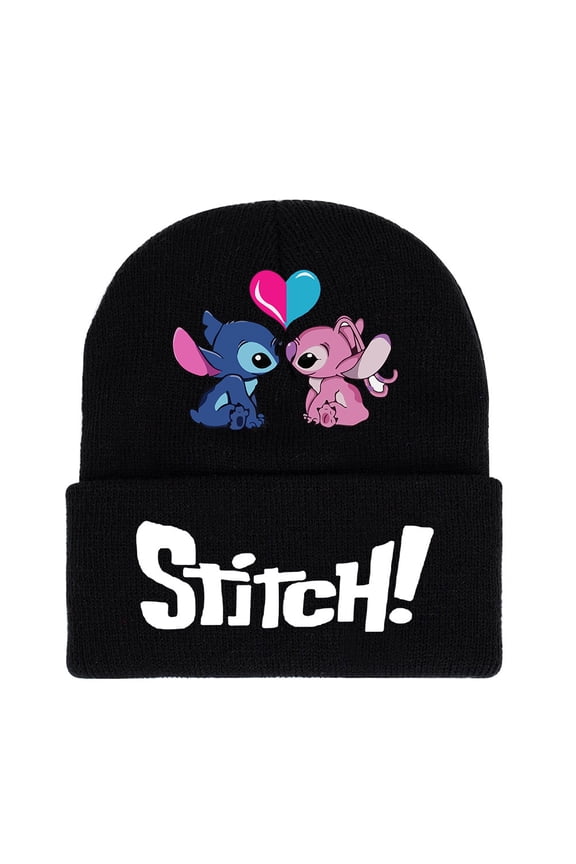 Stitch Knitted Beanie Hats,Cute Cartoon Graphic Winter Warm Caps for Women Men Fans,Multiple Designs