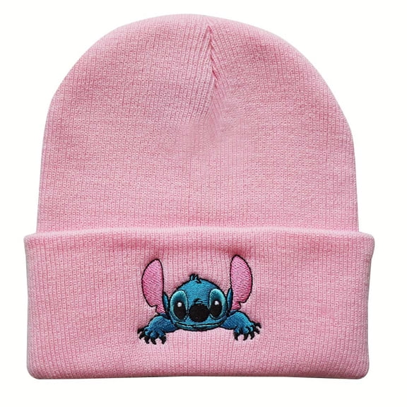 Stitch Knitted Beanie Hats,Cute Cartoon Graphic Winter Warm Caps for Women Men Fans,Multiple Designs
