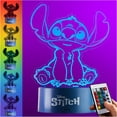 thumbnail image 1 of Disney Stitch LED Table Light with Remote Control Color Changing Desk Lamp, 1 of 6