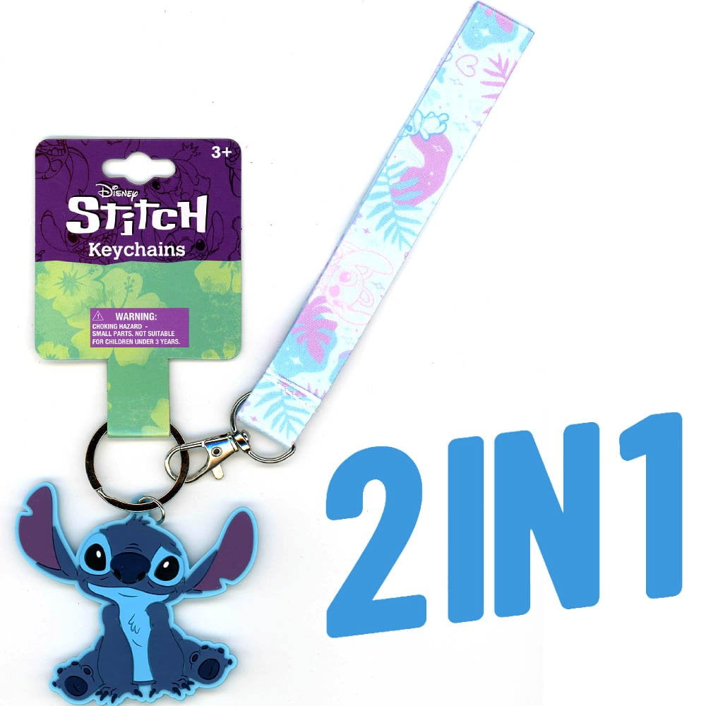 Stitch Lanyard with Rubber Keychain - Walmart.com