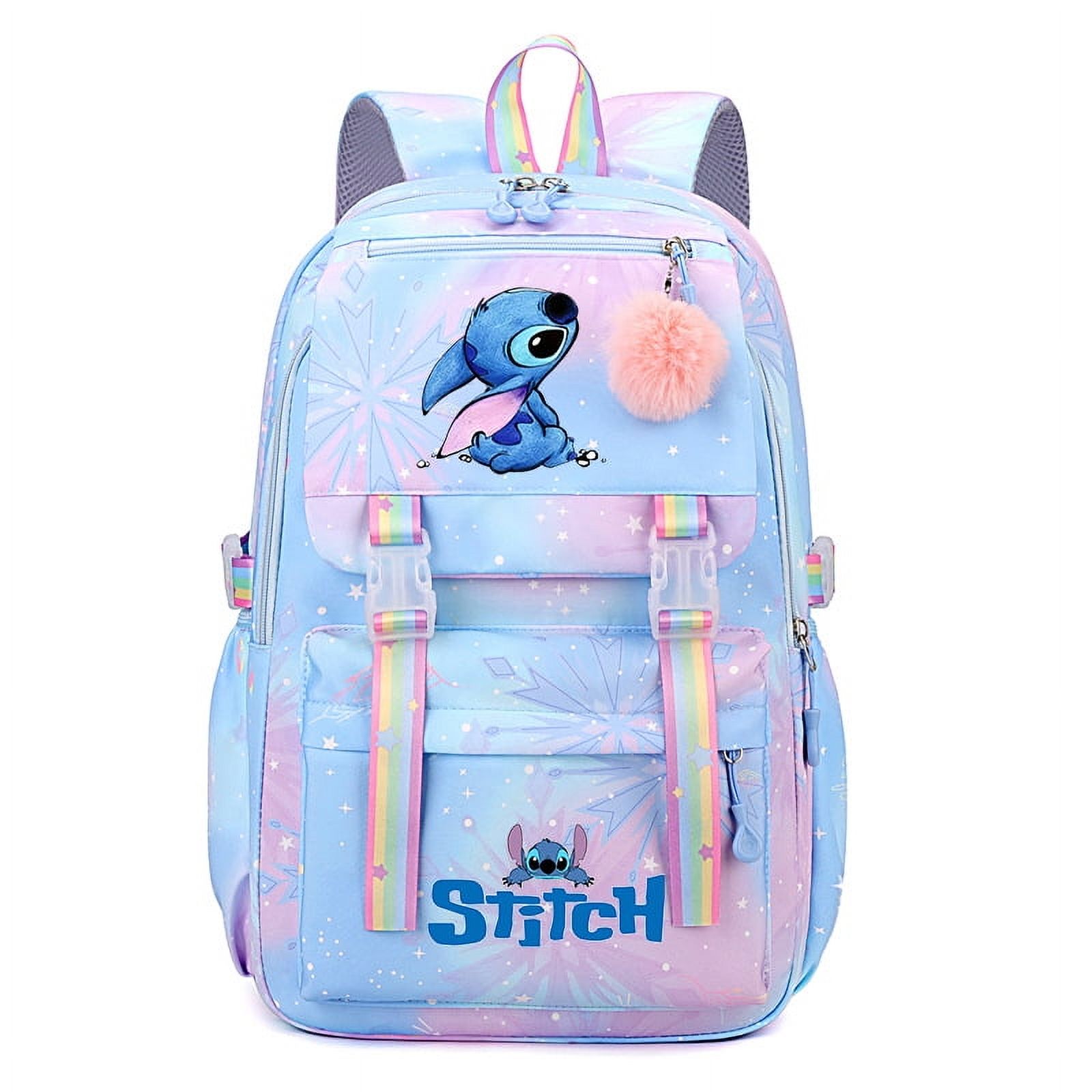 Stitch Large Capacity Backpack Casual Nylon Cute Daypack Anime bag Casual Travel Commute Knapsack