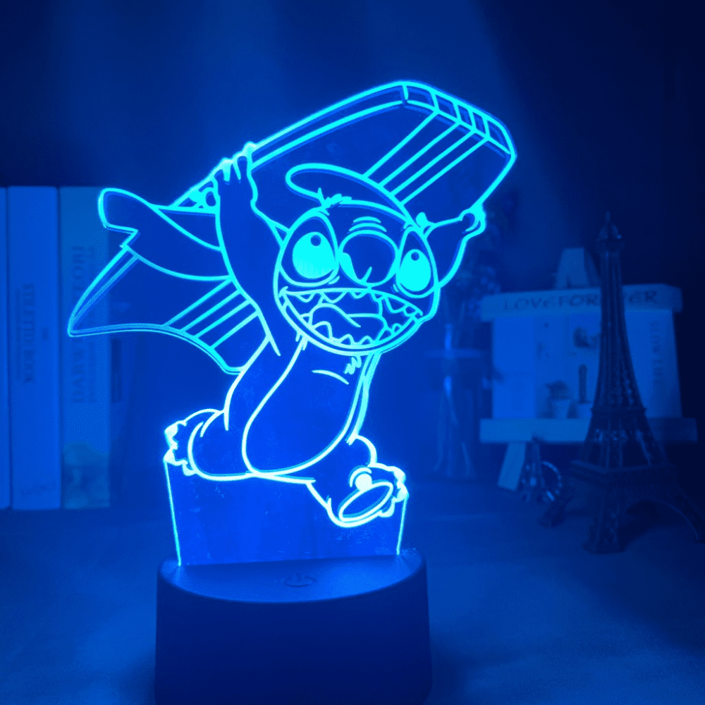 qiujonvy Stitch 3D Night Light, Stitch Gifts with Remote & Smart