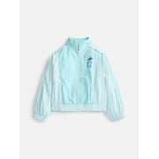 Stitch Girls Full Zip Windbreaker Jacket, Sizes 4-12