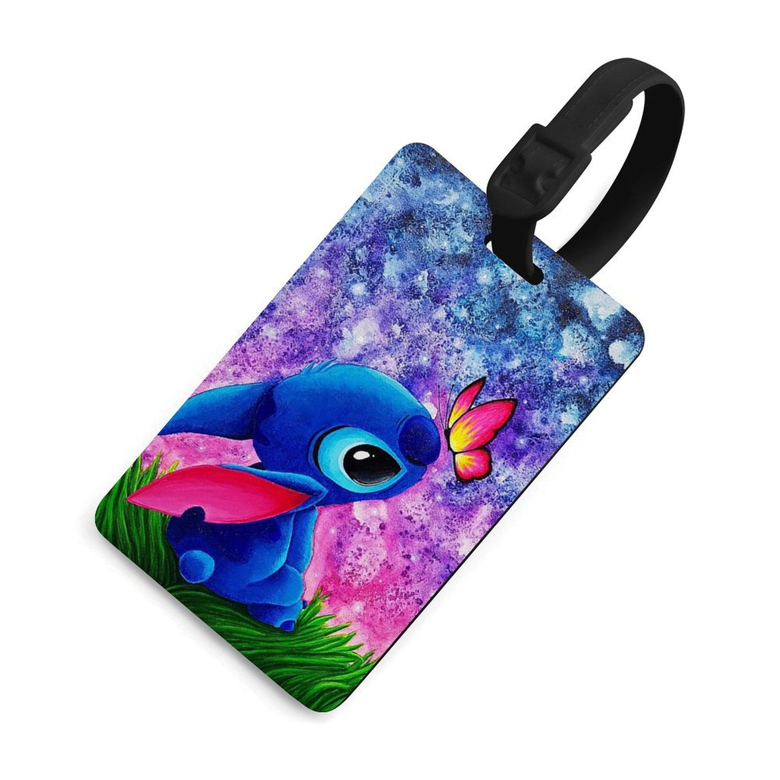 Stitch Luggage Tags for Suitcases, Colorful Unique Travel Baggage Bag Tags with Name ID Card