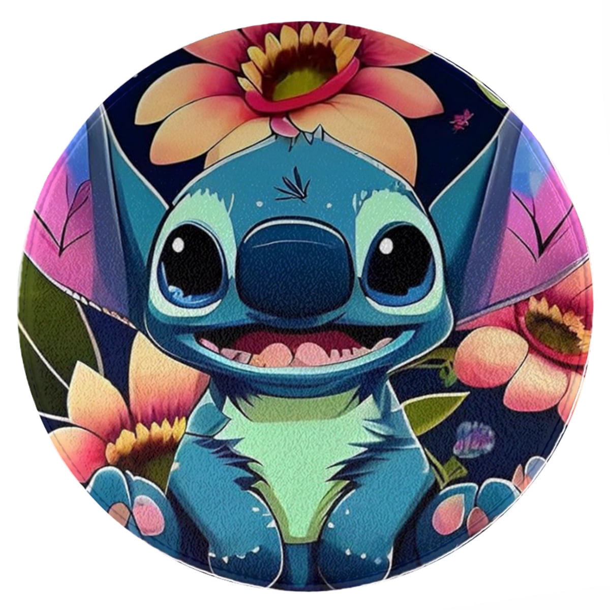 Stitch Mat Office Chair Mat, Home Round Floor Mat, 39inch Diameter Low