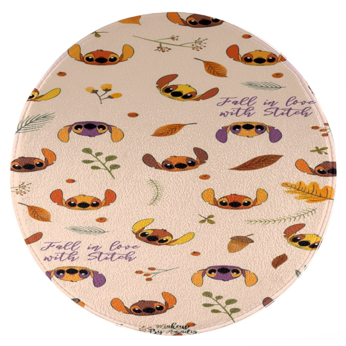 Stitch Mat Office Chair Mat, Home Round Floor Mat, 39inch Diameter Low