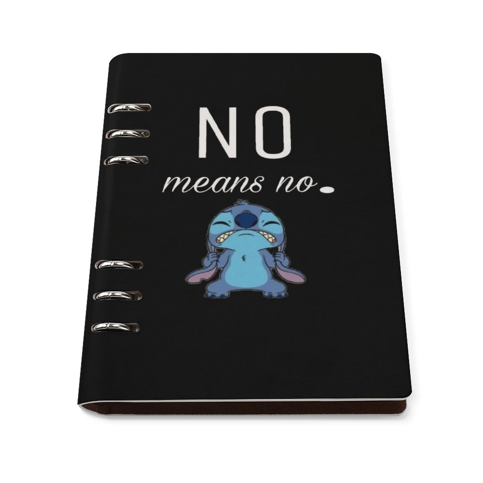 Stringless Notebook Stitch No Means NO! Refillable Leather A5 Loose Leaf Notebook, Loose ...
