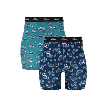 SpongeBob SquarePants Stitch Men's 2-Pack Boxer Briefs, Sizes M-XL