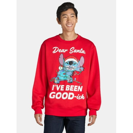 Stitch Men's & Big Men's Goodish Graphic Sweatshirt, Sizes XS-3XL