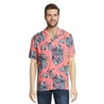 thumbnail image 1 of Stitch Men’s and Big Men’s Floral Button Up Shirt with Short Sleeves, Sizes S-3XL, 1 of 5