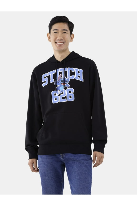 Stitch Men's and Men's Big & Tall Graphic Print Hoodie with Long Sleeves, Sizes XS-3XL
