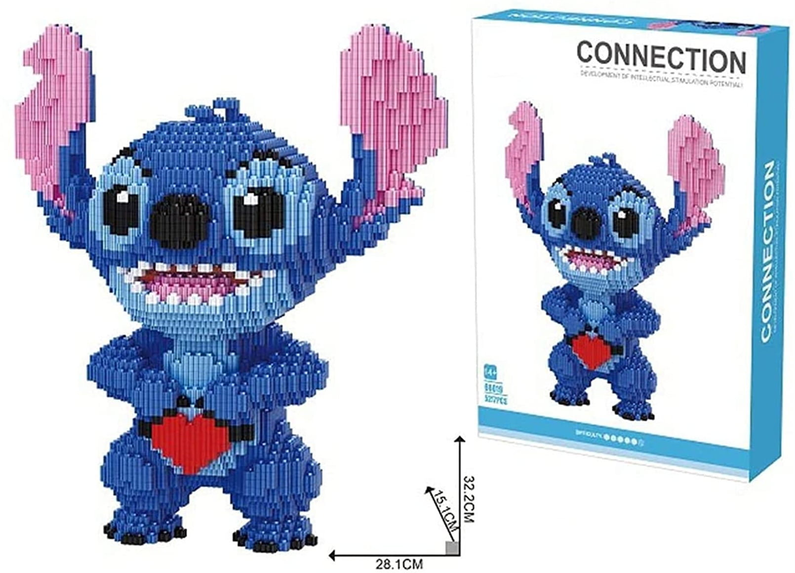 Stitch Micro Blocks Set, Dinosaur & Cartoon Anime Nano Building Blocks ...