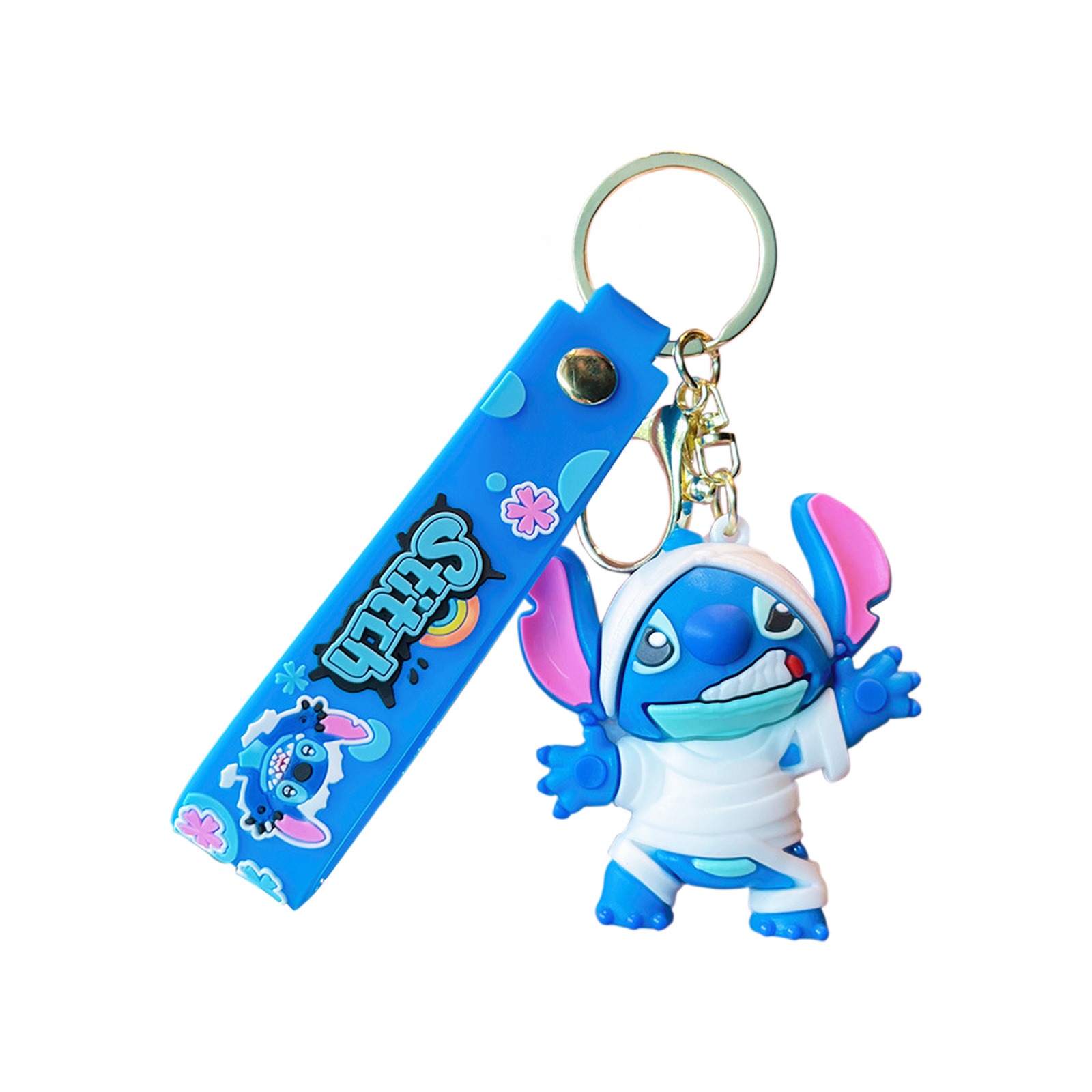 Stitch Mini Keychain - 2 Inch PVC Figure,Cute Character Keyring for ...