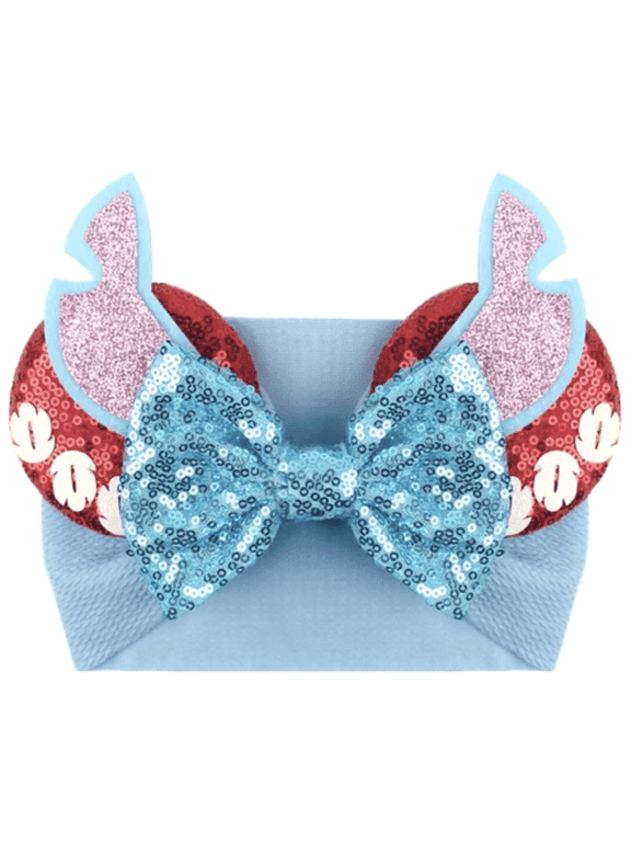 Stitch Minnie Ears Baby/Toddler Headband, Minnie Baby Ears, Mickey Ears Baby Headband, Toddler Headband