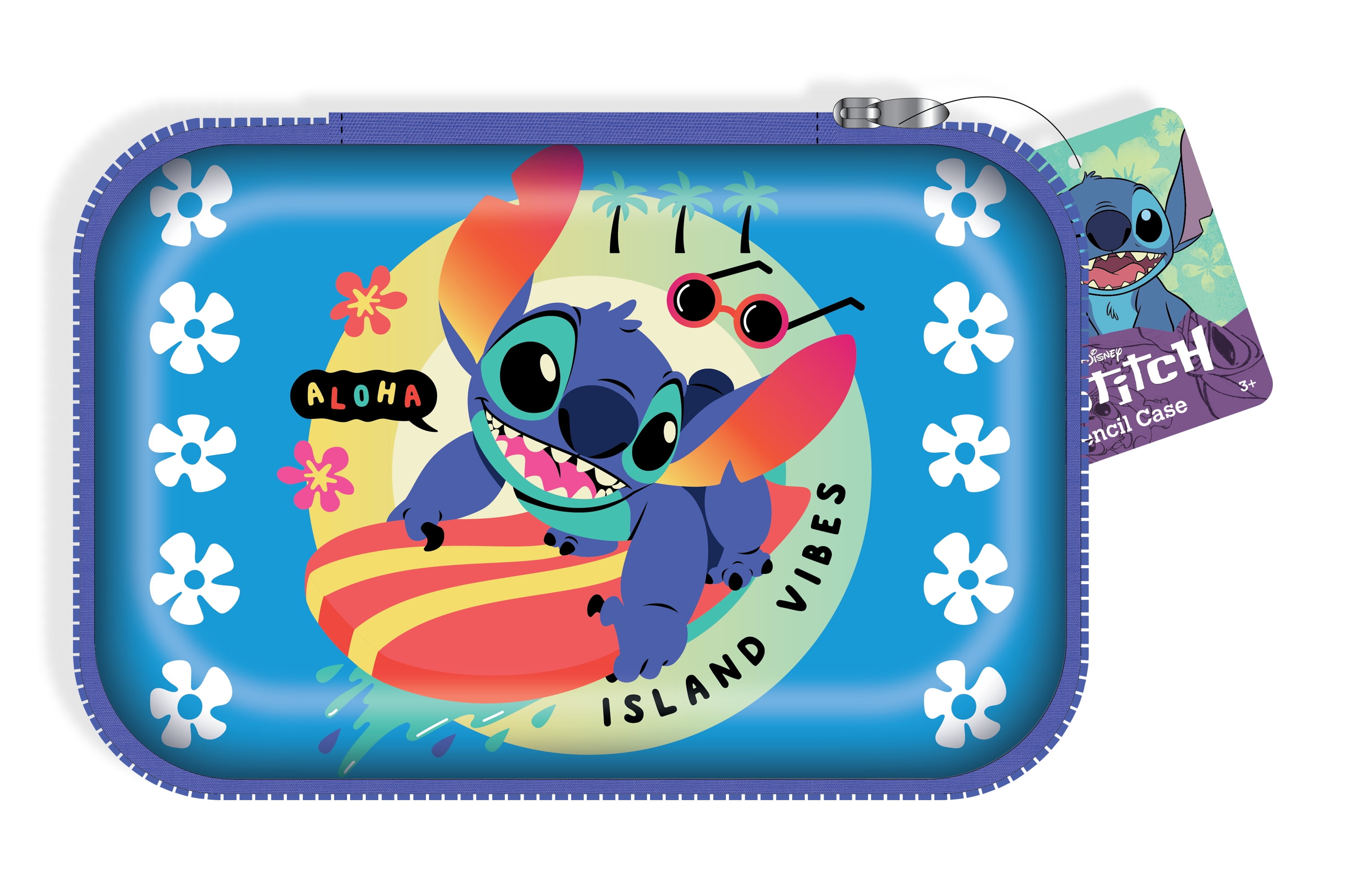 Stitch Multicolor Pencil Case with Zipper, Hard Case, 8.75" x 5.25 ...