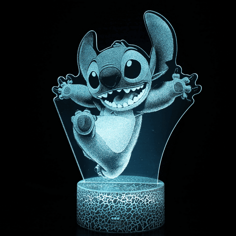 Stitch Night Light, Stitch Gifts, 3D Illuminated Stitch Pattern