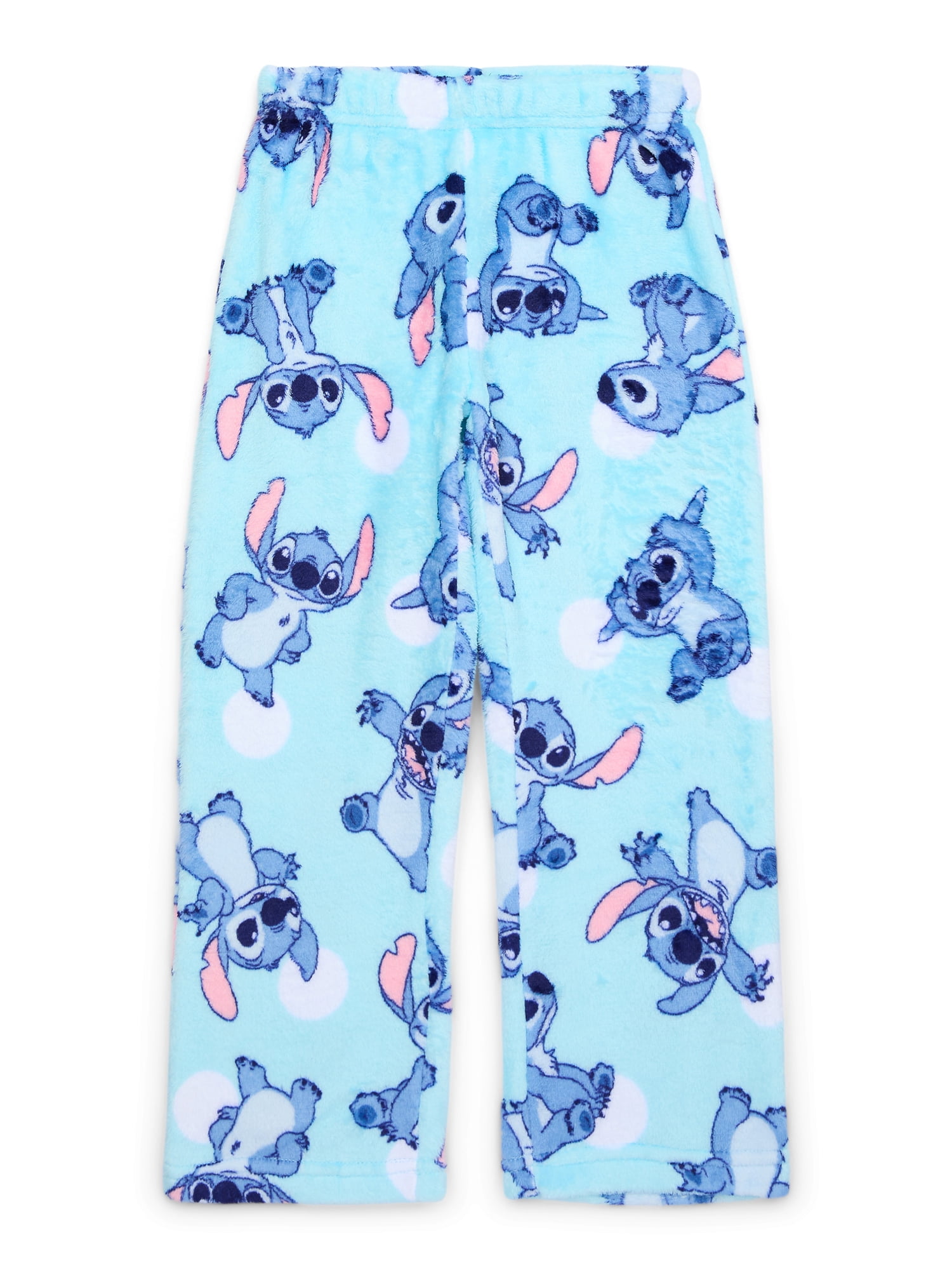 Disney Stitch Girls’ Fleece Pajama Pants, Sizes 4-18